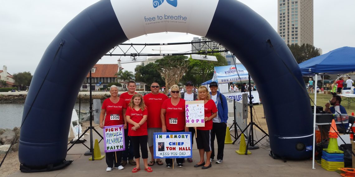 La Mesan honors father with run