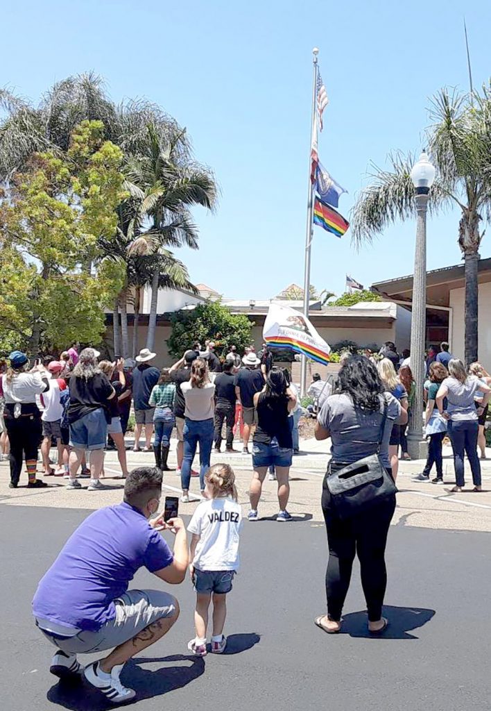 Wave it wide and high