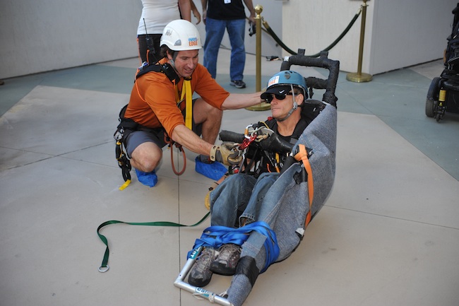 Local residents to rappel down the Hyatt for a cause