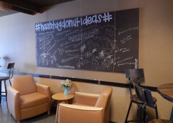 Donuts, waffles and seating, oh my!