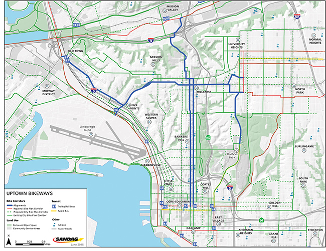 SANDAG releases Uptown Bike Plan