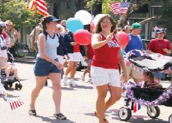 Red, white and blue in Mission Hills