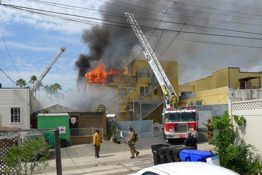Roofers ignite apartment fire in Hillcrest