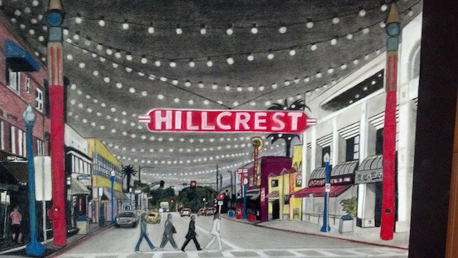 Canopy of lights for Hillcrest