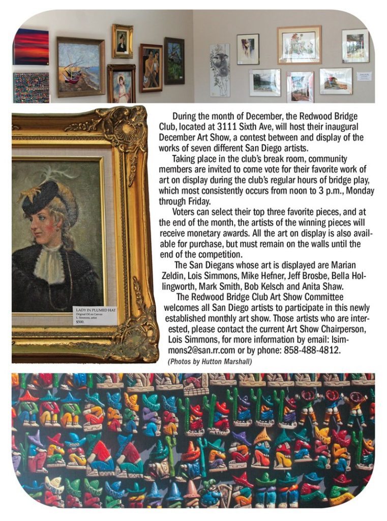The Redwood Bridge Club December Art Show