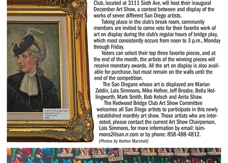 The Redwood Bridge Club December Art Show