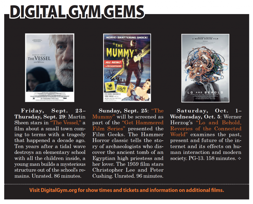 Calendar: Sept. 23 – Oct. 6