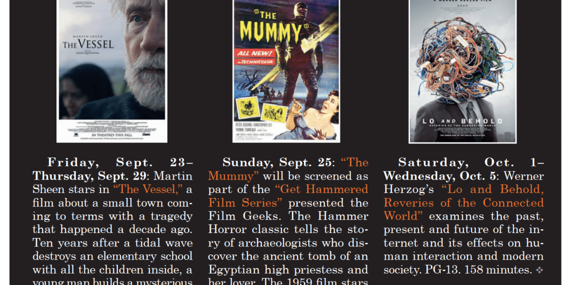 Calendar: Sept. 23 – Oct. 6