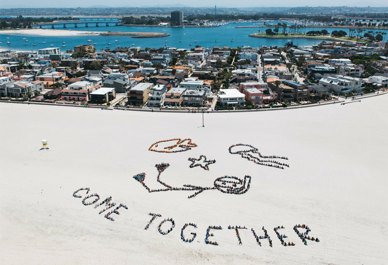 Coming together: Students and volunteers unite to clean Mission Beach