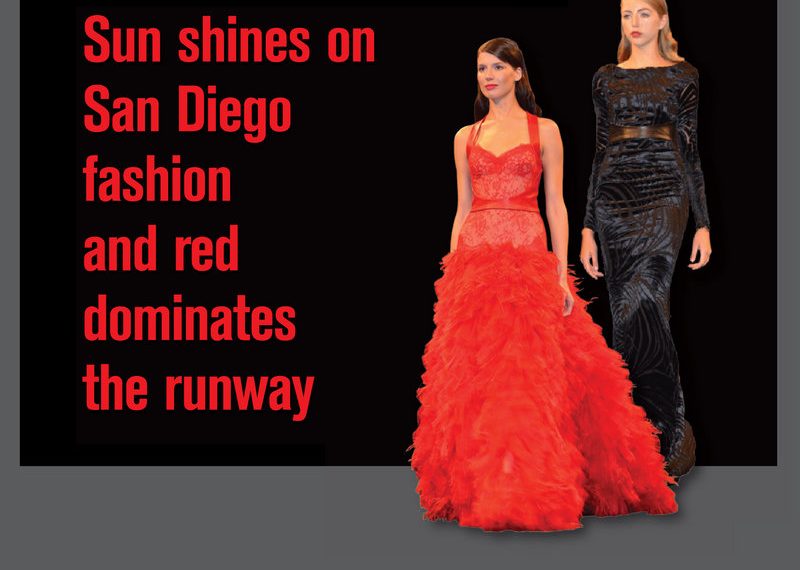 Sun shines on San Diego fashion and red dominates the runway