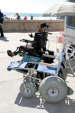 Beach wheelchairs making sand, surf no longer prohibitive factors