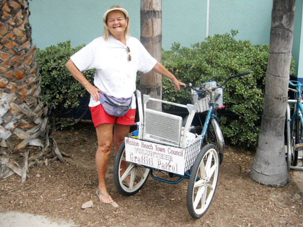 Maruta Gardner is the graffiti 'eradicator' in Mission and Pacific beaches