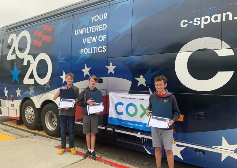 Correia Middle students earn honors at C-SPAN’s 2020 StudentCam