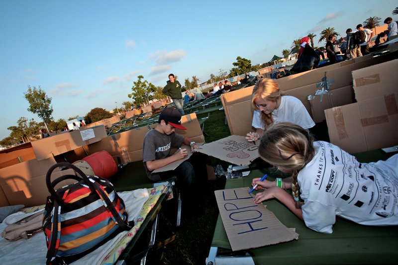 ‘Sleepless’: experiencing homelessness for a cause