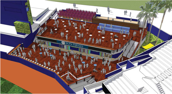 Padres to add new social space in right-center field
