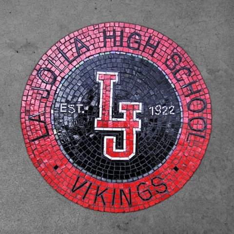 La Jolla High looks to enhance Viking Plaza with mosaic crest