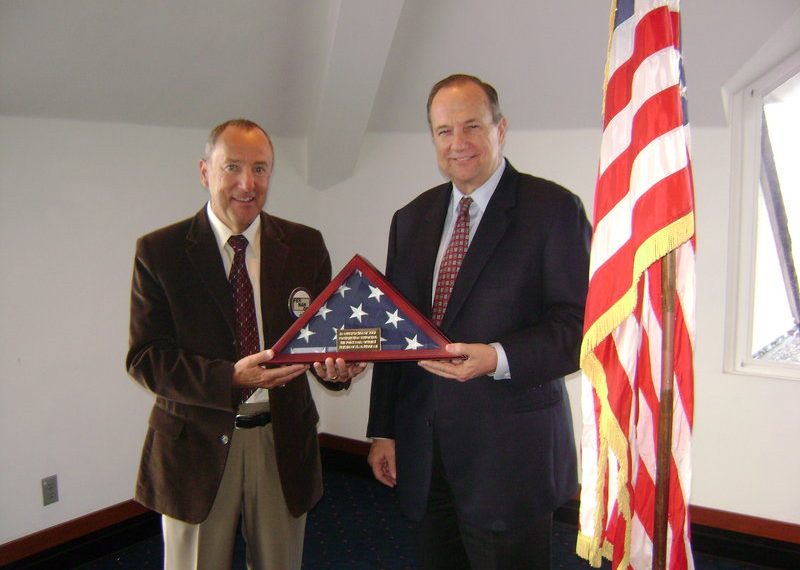 Optimists put U.S flag front and center for all