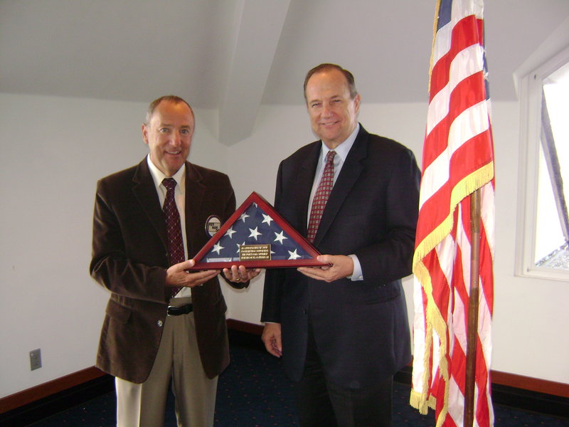Optimists put U.S flag front and center for all