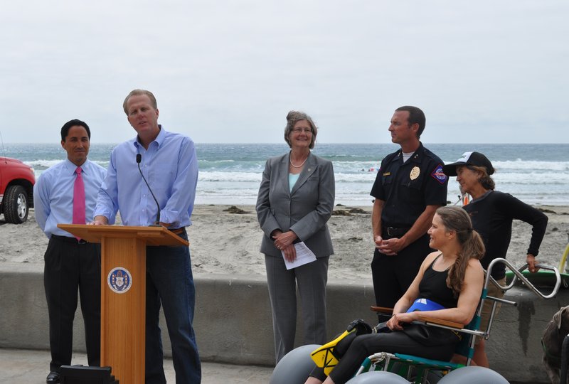 Disabled beachgoers have new tool to roam the sand