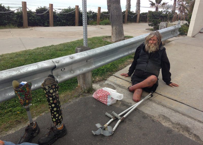 Writer calls lifeguard’s treatment of homeless amputee overzealous