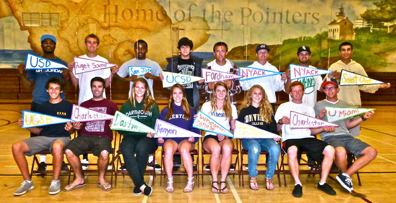 Pointer seniors reap round of 19 athletic scholarships