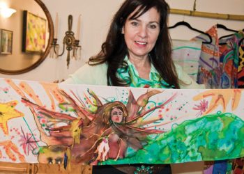 Hair salon doubles as silk showroom