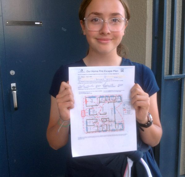 Pacific Beach Middle student earns award for fire escape plans
