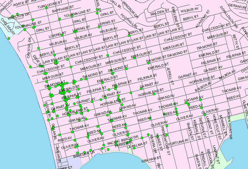 Pacific Beach groups survey potential scooter corral sites