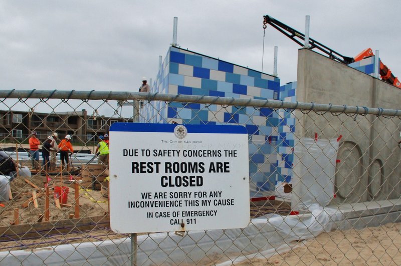 Brighton St. restroom rebuild lags behind targeted opening