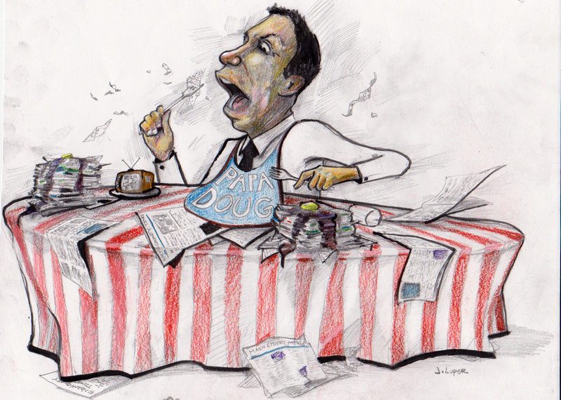 Has U-T's Papa Doug lost his appetite for print?