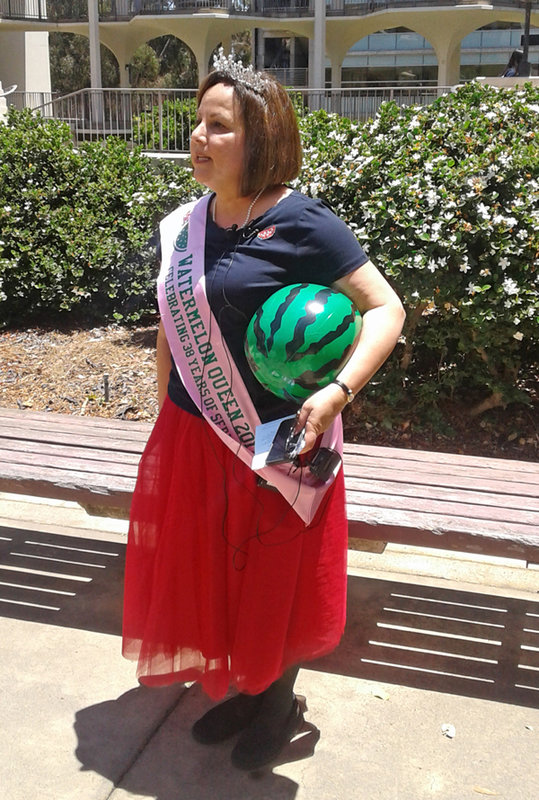 UC San Diego honors retiring dean with melon monarchy