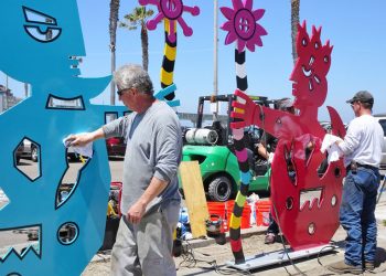 New sign for cafe on Ocean Beach Pier