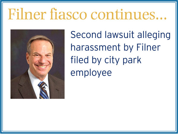 Second lawsuit alleging harassment by Filner filed by city park employee