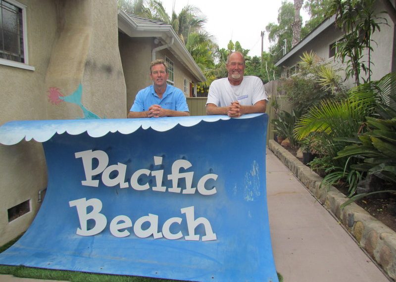 Volunteers work to restore PB’s uprooted welcome sign