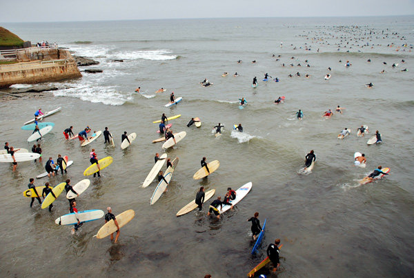 Surfrider's Paddle for Clean Water in Ocean Beach on Sunday
