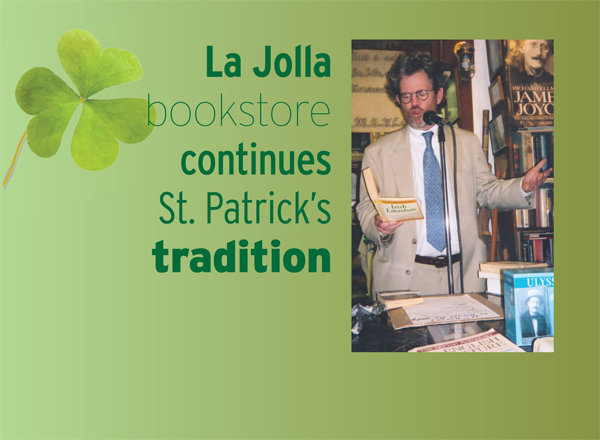La Jolla bookstore continues St. Patrick’s Day tradition