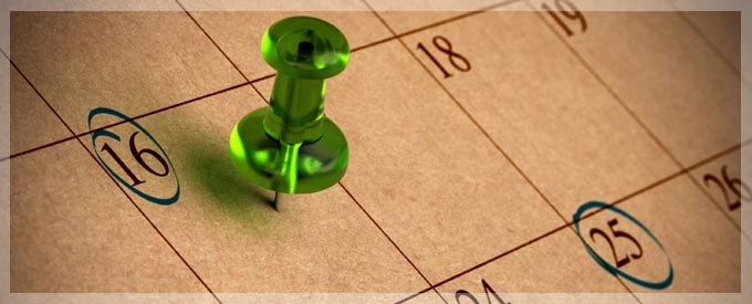 Calendar of events and stuff