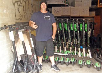 Electric scooters help create new business, removal of electric scooters