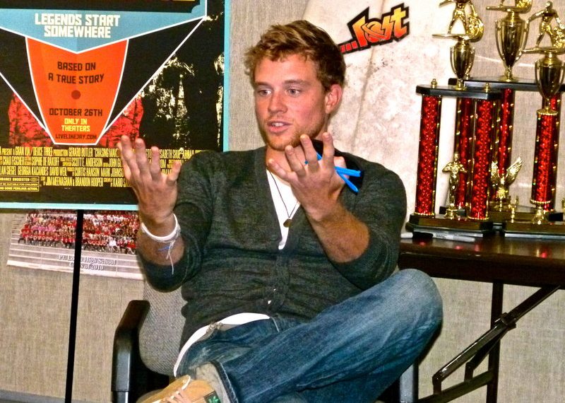 ‘Chasing Mavericks’ surf-movie star pays visit to PLHS students