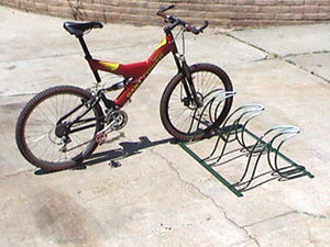 Artist encourages more cycling with bike racks