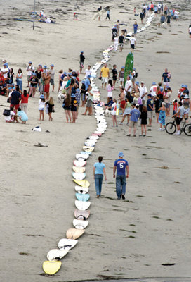 Surfboards to line beaches in support of cancer survivors and research