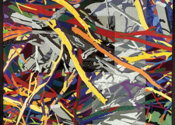 Colorful patterns on display