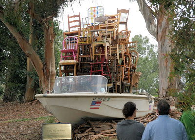A unique sculpture sails into UCSD