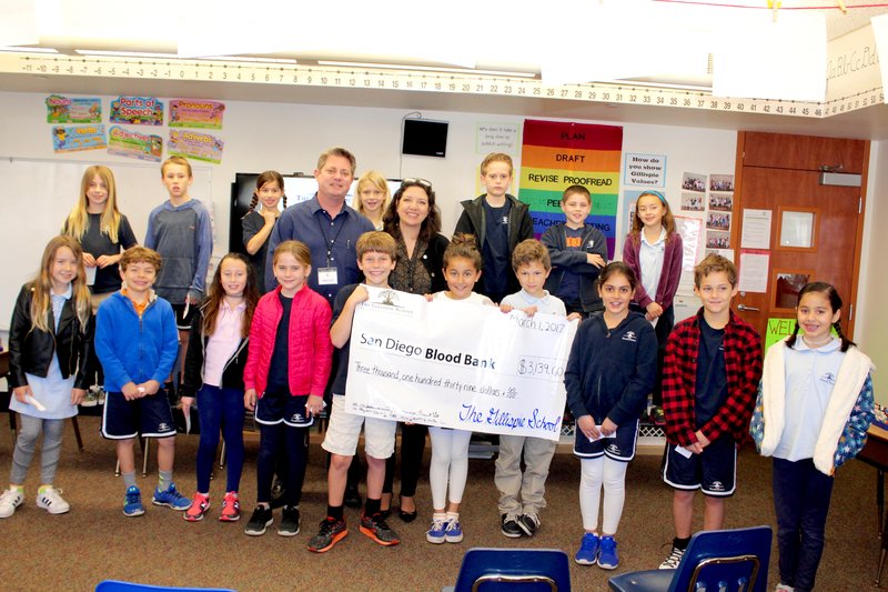 SD Blood Bank rewards The Gillispie School