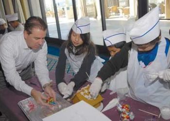 Students get into the spirit of giving