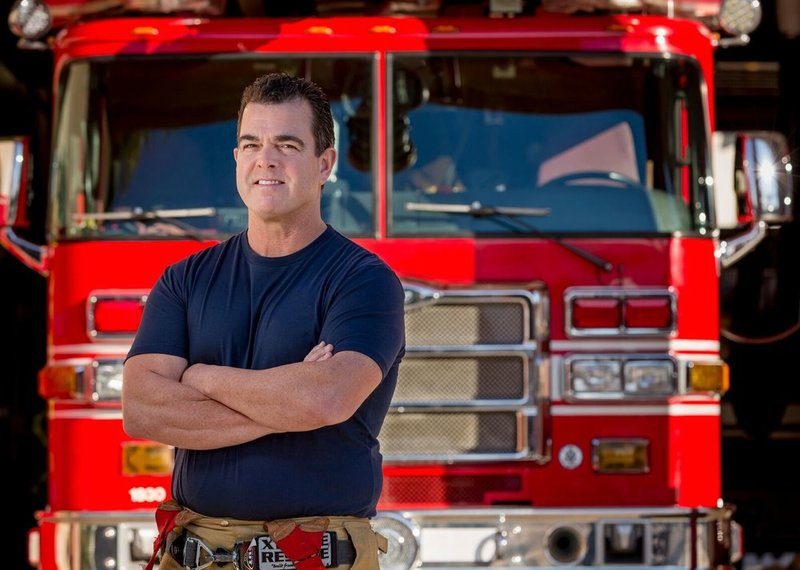 Firefighter Aaron Brennan kicks of District 1 campaign