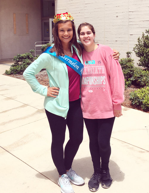 Splat! Gravity takes over at UCSD’s Watermelon Drop