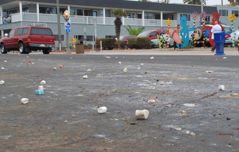 Fourth of July marshmallow fight triggers gooey cleanup