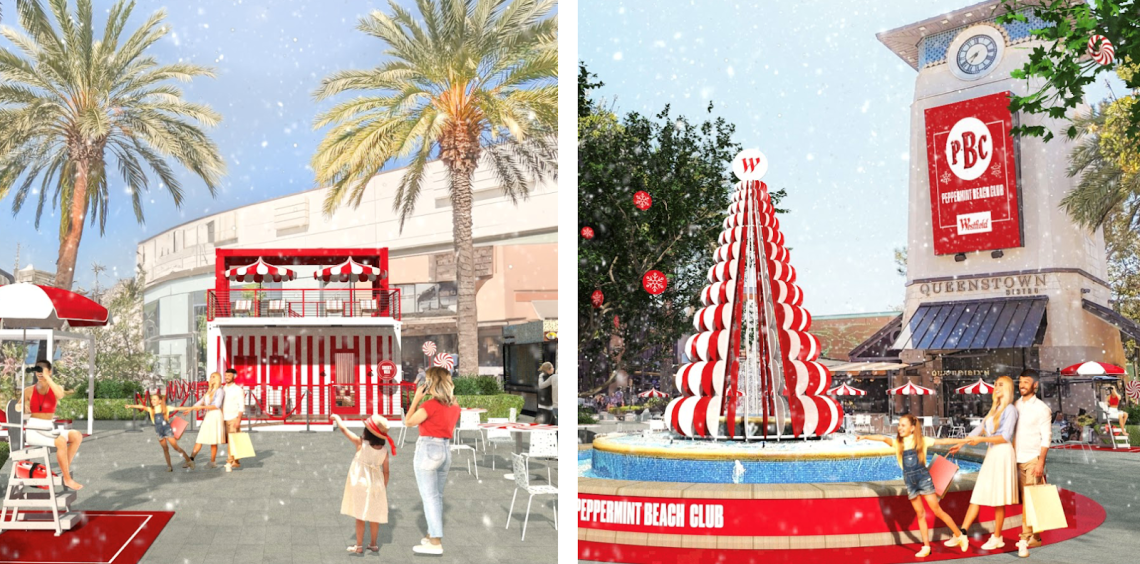 Westfield UTC opens Peppermint Beach Club for holiday season